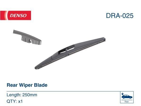DENSO DRA-025 Wiper Blade - 10 Inch Rear Replacement for Mitsubishi ASX & Suzuki Swift — Wipers