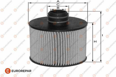 Eurorepar 1682287280 Oil Filter 500L 500X Doblo Ducato Egea Freemont Idea Punto Evo 1.6-2.0 Mjet 10- Alfa Romeo — Oil Filters