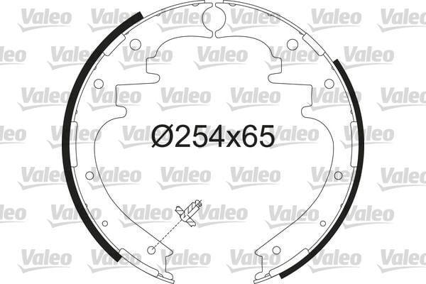 VALEO 564236 Rear Brake Shoe - Compatible with Ranger 06-11 & Mazda BT50 06-11 — Brake Cables & Hardware