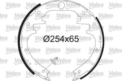 VALEO 564236 Rear Brake Shoe - Compatible with Ranger 06-11 & Mazda BT50 06-11 — Brake Cables & Hardware
