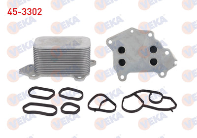 Veka 45-3302 Oil Cooler Single with Gasket Partner 1.6 HDi 96-08 / 3008-5008-208-301-508 1.6 HDi 09-/ 307 1.6 HD — Oil System