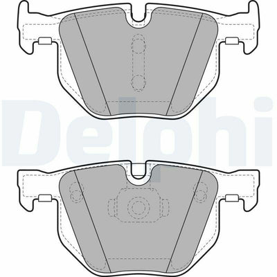 Delphi LP2068 Brake Pads - Rear Set for BMW X5 E70 and X6 E71