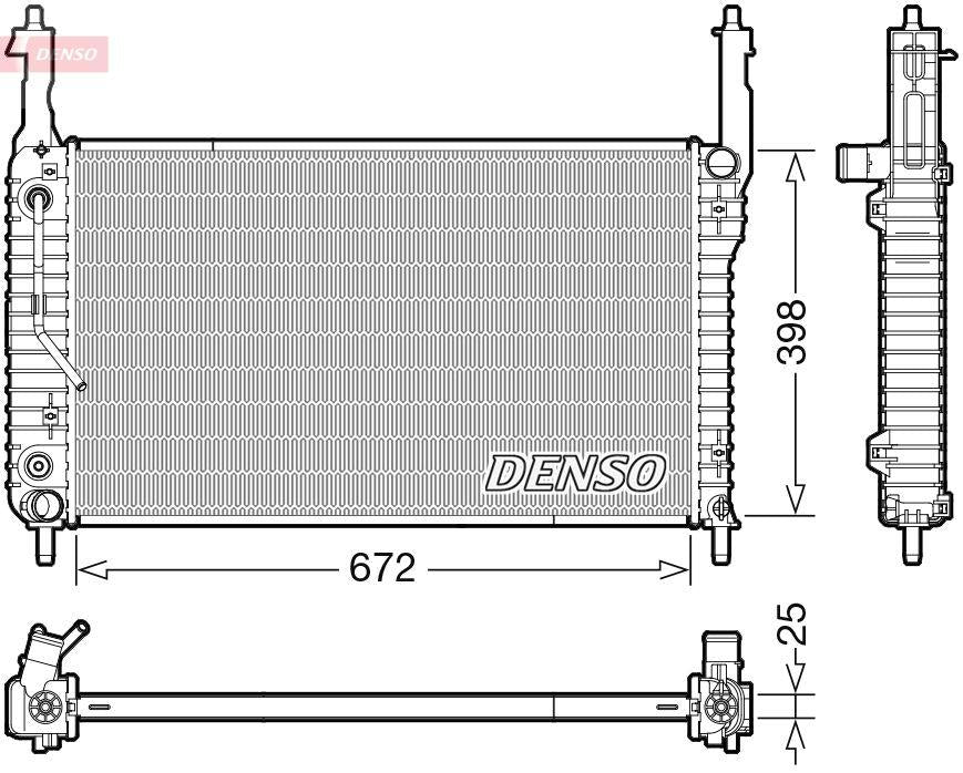 Denso DRM20123 Radiator Opel Antara /Chevrolet Captiva C100 Z20dm — Radiators & Fans