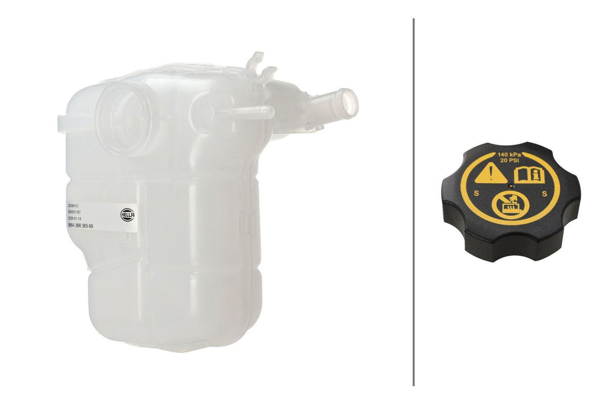 Hella 8MA366365-991 Radiator Expansion Tank Astra J Cruze Check Control excluding — Hoses & Tanks