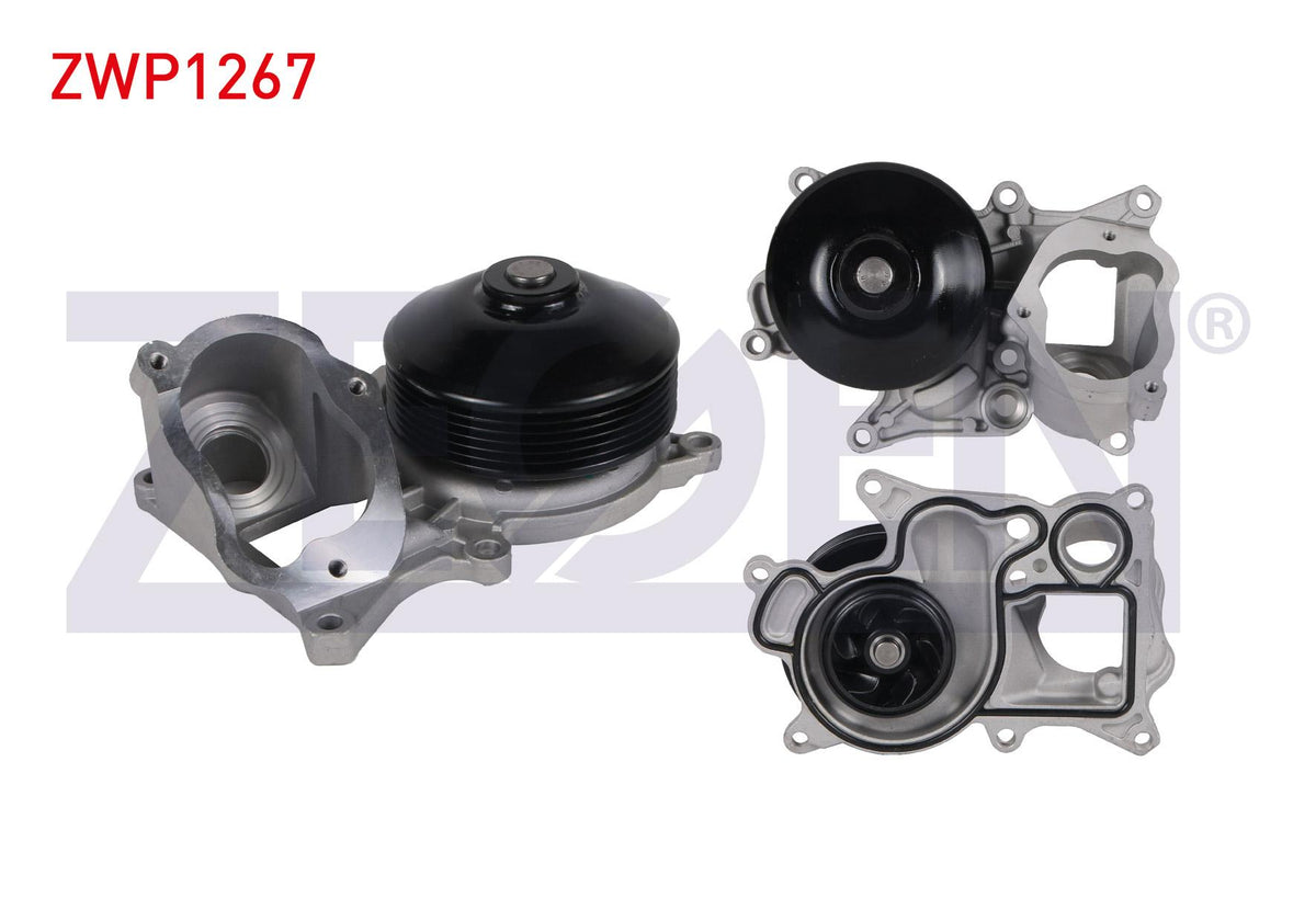 Zegen ZWP1267 Water Pump with Pulley BMW 3 Series (E90) 320 D-318 D 05-11 / (F30) 320 D-318 D 11-15 — Water Pump & Thermostat