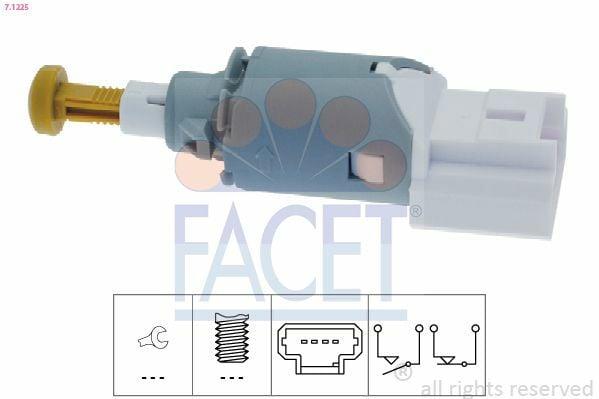 FACET Brake Switch 7.1225 - Mechanical Function for Megane II & Scenic II — Switches & Relays