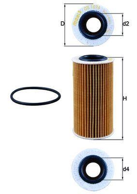 Mahle OX1076D Oil Filter Audi A4/A5/A6/A7/Q7 3.0 TDI 14-15 Amarok (2H) — Oil Filters