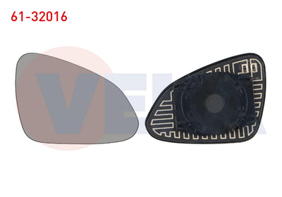 Veka 61-32016 Mirror Glass Right Heated Opel Insignia A 2008 — Mirrors