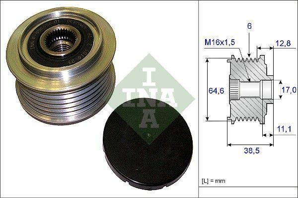 INA 535020110 Tensioner Pulley - VW 1.8 2.0 TFSI Specifics for A3 A4 Passat — Pulleys & Tensioners