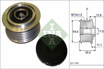 INA 535020110 Tensioner Pulley - VW 1.8 2.0 TFSI Specifics for A3 A4 Passat — Pulleys & Tensioners