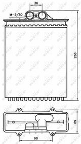 NRF 58255 Aluminum Radiator - Compatible with Vectra B & Saab 9 5 — Radiators & Fans