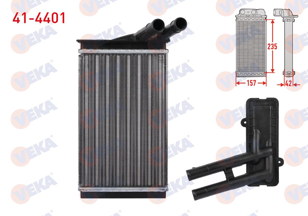 Veka 41-4401 Heater Core Mechanical Volkswagen Passat (3B2) 1.6 M-T Ac + /-1996-2000 — Heater & Blower