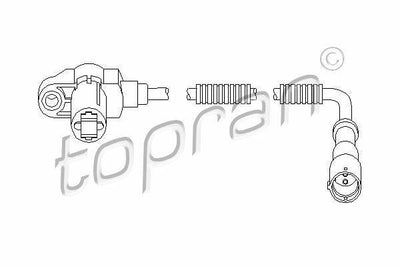 TOPRAN ABS Sensor Front for Astra F - High Quality Wheel Speed Sensor — Brake Sensors & ABS