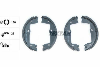 TEXTAR Parking Brake Shoe — Brake Cables & Hardware