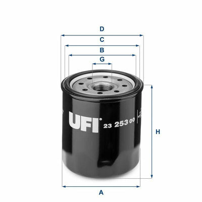 UFI Oil Filter - Compatible with 2007 Corolla, Auris, Hilux — Oil Filters