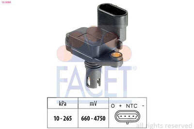 Facet 10.3089 Air Pressure Sensor Saab 9-3 / 95 — Vehicle Sensors & Switches