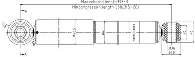 Votto A-1411G A.1411G / Shock Absorber Rear Right / Left-(Opel: Astra H 1.6i 2004-2011) — Shocks & Struts