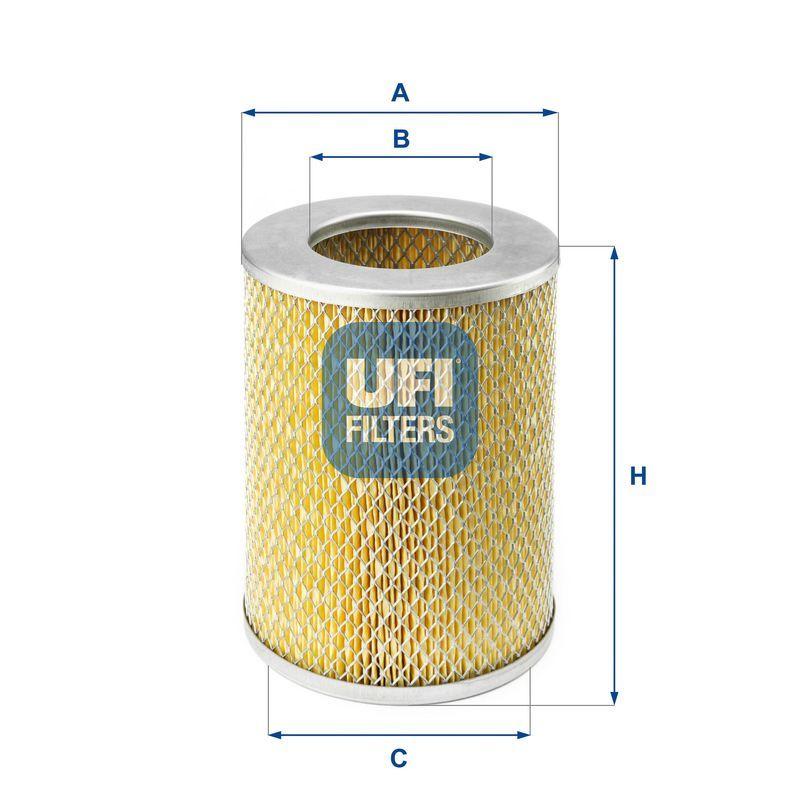 UFI Air Filter (Model 27.140.00) - Compatible with Toyota Hilux 90/97 & Isuzu WFR — Air & Cabin Filters