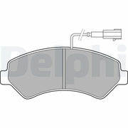 delphi lp2492 dual pin front brake pad set, front brake pads for ducato minibuses DELPHI LP2492 Dual Pin Front Brake Pad Set for Ducato Buses | Low-Metallic Material DELPHI LP2492 - Dual Pin Front Brake Pad Set for Ducato delphi, brake-pads, ducato-parts, vehicle-maintenance, auto-parts, mechanics, transport-companies, braking-system, low-metallic, ai-generated