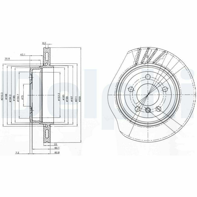 delphi brake disc for bmw x3 e83 2004-2010, high-performance rear brake disc for x3 models DELPHI Brake Disc for BMW X3 E83 - High-Performance Rear Disc for 2.0-3.0 Models | 2004-2010 DELPHI Brake Disc for BMW X3 E83 (2004-2010) delphi, brake-disc, bmw-x3, e83, rear-brake, automotive-parts, car-owners, mechanics, replacement-parts, ai-generated