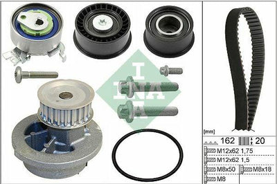 INA 530044330 - Timing Belt And Water Pump Kit for Astra F, Corsa B, Vectra B — Water Pump & Thermostat