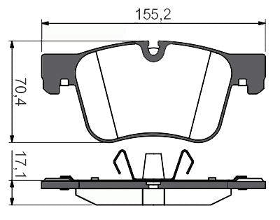 MGA 55627 Brake Pad Front (Peugeot 308 3008 5008 Rifter 1.2-2.0 HDi/BlueHDi Citroen C4 Picasso Opel Grandland X) — Brake Pads