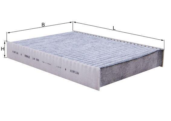 Mahle LAK686 Cabin Air Filter Scenic III Traffic III Primastar II Vivaro B Talento 1.6Dci — Air & Cabin Filters