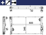 MAHLE CR1083000S Radiator - Fits BMW 1 Series (E81-E87), 3 Series (E90-E91), X1 (E84) — Radiators & Fans