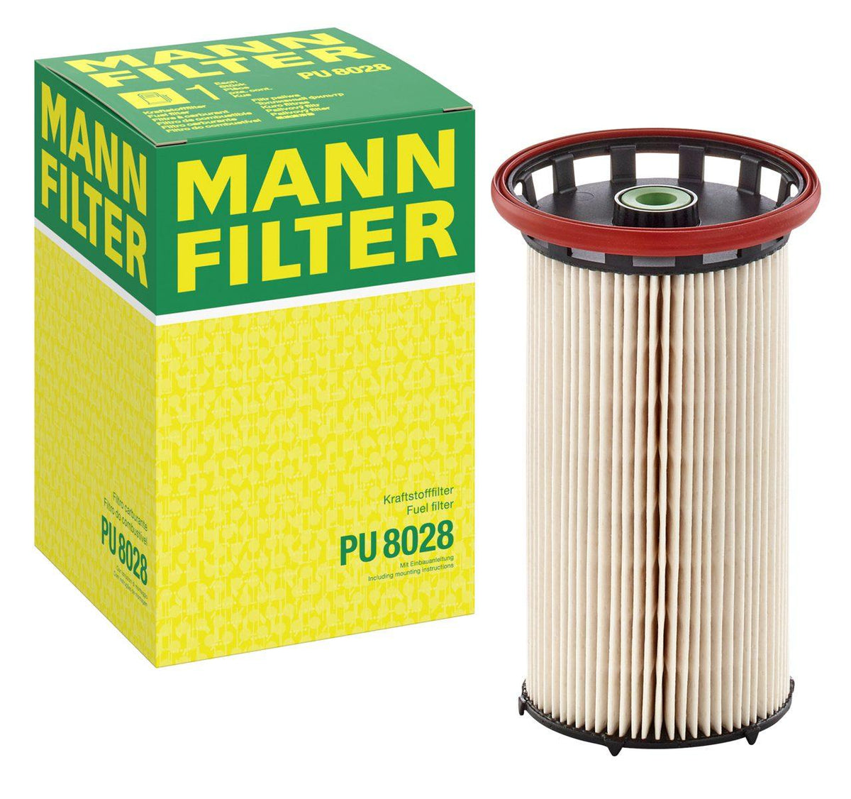 Mann PU8028 Seat Ibiza 2018 Model onwards 1.6 TDI Diesel Filter Golf7 A3 Leon Octavia Passat Polo Tiguan — Fuel Delivery