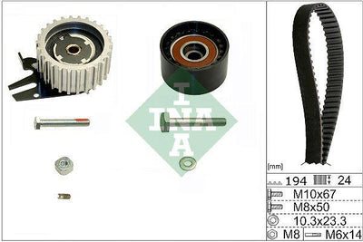 INA 530056110 Timing Camshaft Tensioner Set Doblo III/Linea/Bravo 1.6 Mjt
