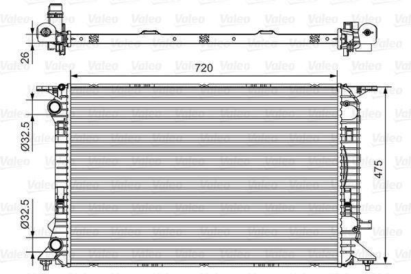 Valeo 735471 Motor Su Radiator Audi A4/A5/A6/Q3/Q5 1.8/2.0 TFSI-TDI 07- — Radiators & Fans