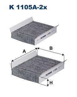 Filtron K1105A2X Cabin Air Filter Alfa Romeo 147, 156 and 2 more models — Air & Cabin Filters
