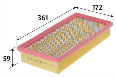 Valeo 585573 Air Filter Rexton 2,7 2006-> — Air & Cabin Filters