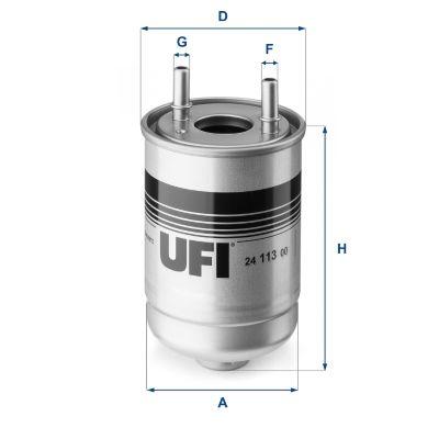 Ufi 24.113.00 Diesel Filter Renault Fluence/Megane III/Scenic III 1.5 dCi K9K Suzuki Grand Vitara II 1.9 — Fuel Delivery