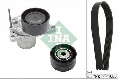 INA 529024610 Alternator Tensioner Kit R9M Trafic III Qashqai Megane III-IV Talisman