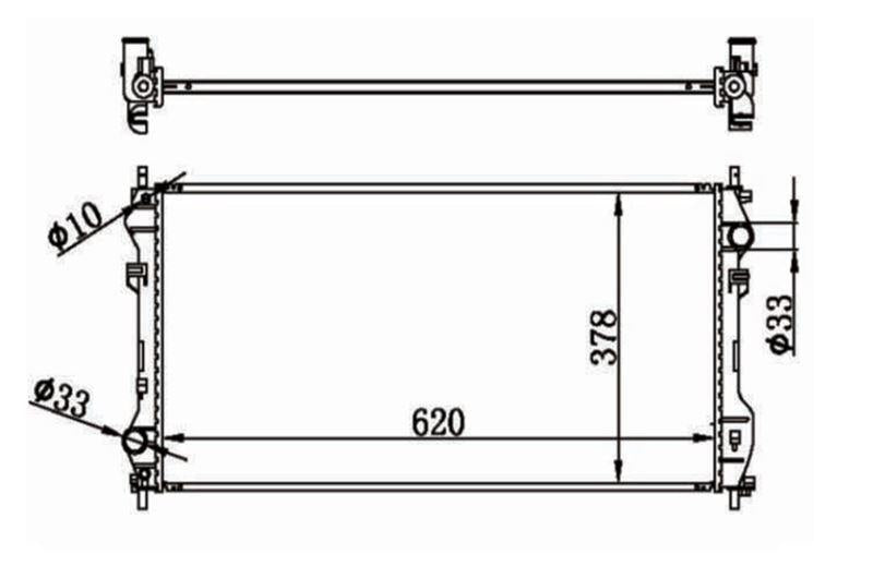 MGA 80543 Water Radiator Mechanical M / T Ford Transit (V184) 2.4 M-T 2000 — Radiators & Fans