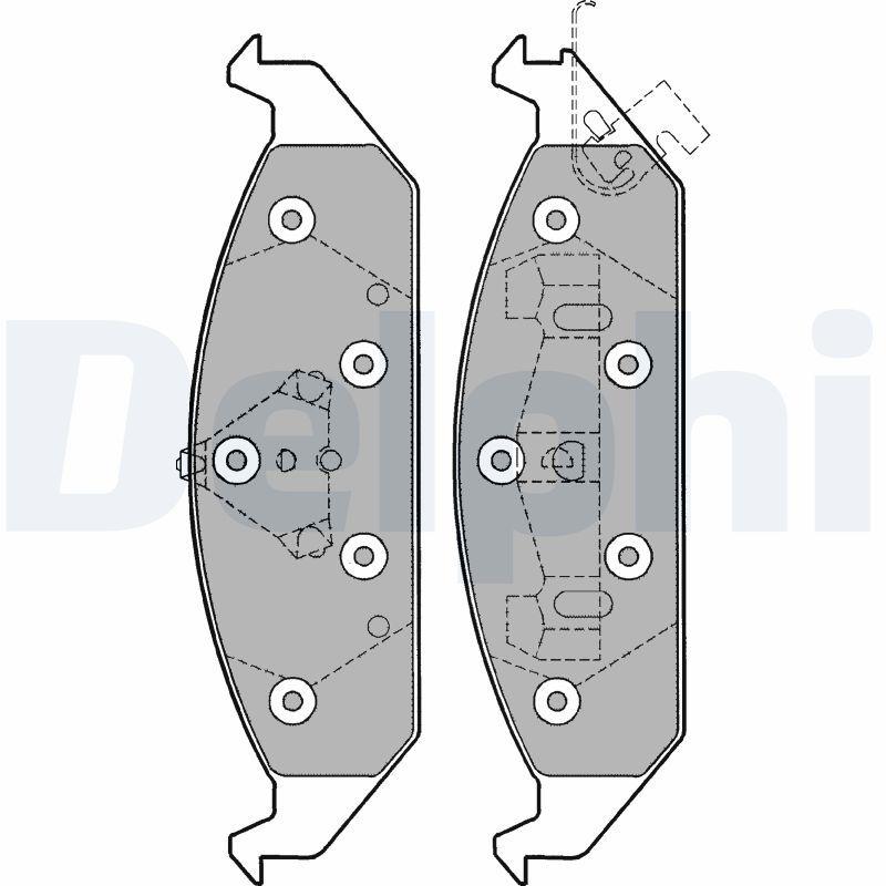 Delphi LP1161 Brake Pad — Brake Pads
