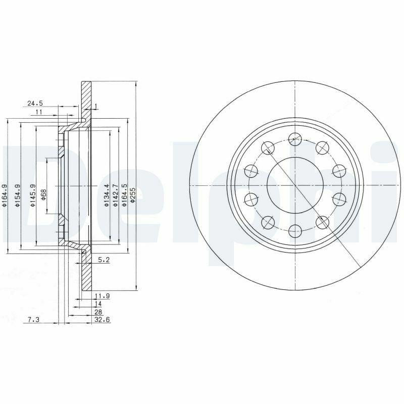 DELPHI BG3674C Brake Disc, Brake Disc Specifications, Audi A4 brake disc replacement DELPHI BG3674C Brake Disc - 255x12 5x112 Fits Audi A4 2001-2008 & Seat Exeo 2009-2014 DELPHI BG3674C Brake Disc - High-Performance Part delphi, brake-disc, 255mm-brake-disc, high-performance-brakes, audi-parts, seat-parts, automotive-repair, mechanics, car-owners, ai-generated
