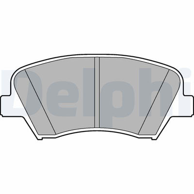 Delphi LP2293 Brake Pad Front Hyundai Elantra 11-16 i30 11- Kia Optima 12- Cerato 15- Ceed 12- — Brake Pads