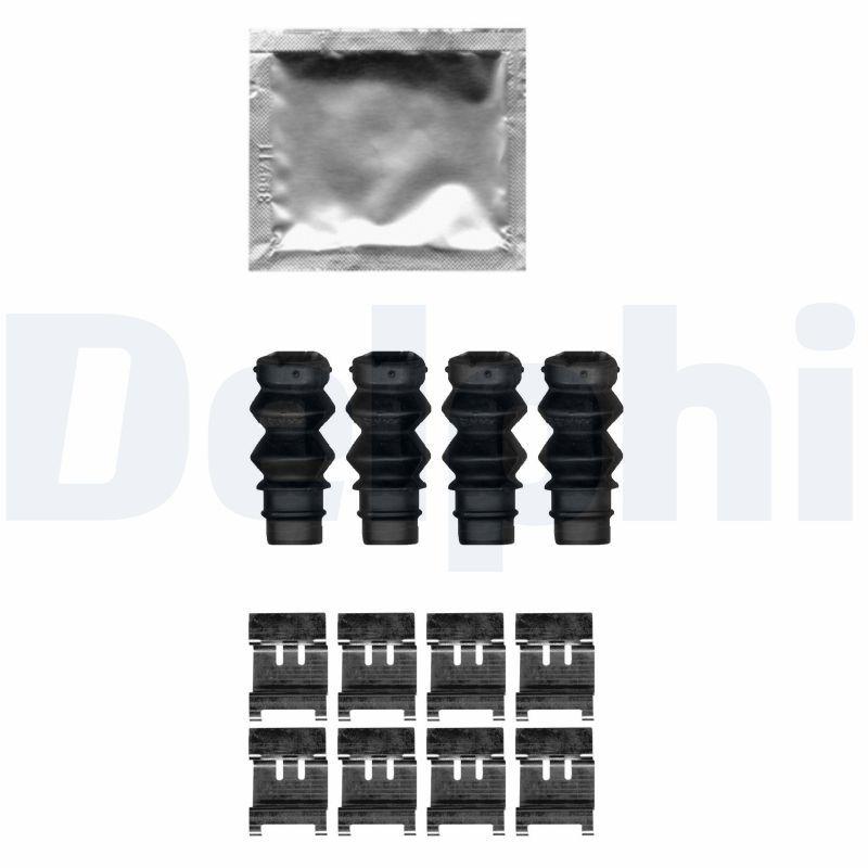 Delphi LX0631 Brake Pad Mounting Set Opel Astra L/Combo E/Corsa F Front — Brake Pads