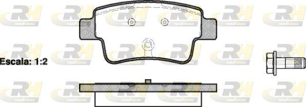 ROADHOUSE 21198.00 Brake Pad Grande Punto 199 10 05-Xx — Brake Pads