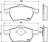 BREMBO Front Brake Pad Set - VW Sharan & Seat Alhambra — Brake Pads
