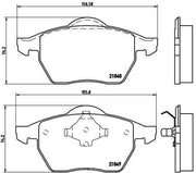 brembo front brake pad set vw sharan seat alhambra, brembo brake pads close up view BREMBO Front Brake Pad Set - High Quality for VW Sharan & Seat Alhambra | 20 mm Thick BREMBO Front Brake Pad Set for VW Sharan & Seat Alhambra brembo, front-brake-pads, vw-sharan, seat-alhambra, car-parts, braking-system, mechanics, car-owners, premium-quality, ai-generated