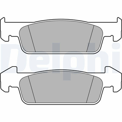 Delphi LP2663 Brake Pad Front Logan Stepway II Symbol III 13-19 Logan II 12-16 Sandero 08-13 1.2 1.5 dCi — Brake Pads