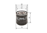 BOSCH Oil Filter 0451102056 - Compatible with Fiesta, Focus, C Max — Oil Filters