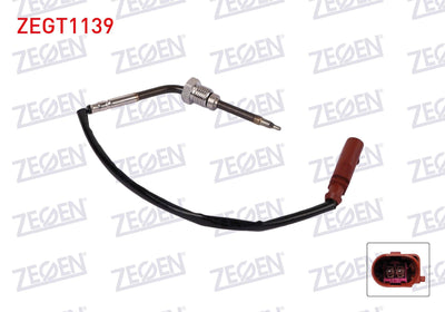 Zegen ZEGT1139 Exhaust Temperature Sensor (Egt) Audi A4 Allroad B9 3.0 TDI Quattro 2016-2018 — Temperature Sensors & Switches