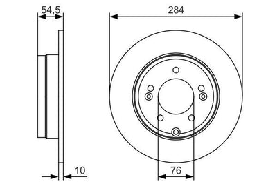 Bosch 0986479T49 Brake Disc — Brake Rotors & Drums