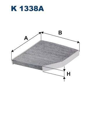 Filtron K1338A Cabin Air Filter Ford Transit-Custom / Tourneo Custom V362 V363 12- with Carbon — Air & Cabin Filters