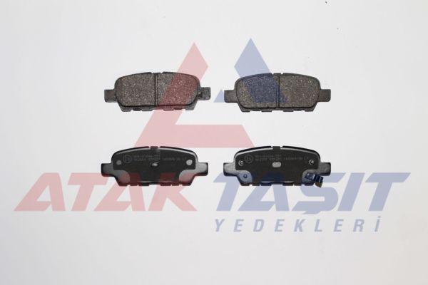 AP 05P857 Brake Pad Rear Nissan Qashqai 1.5 dCi 2007-2014 / Qashqai 1.6i 2007-2014 / Qashqai 2.0 dCi 2007-2014 / X-Trail 2.0 dCi 2007-2013 / X-Trail 2.0i 2007-2013 / Renault Koleos 2.0 dCi