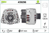 VALEO 439296 Alternator for Mercedes - 120A Charging Current — Starting & Charging